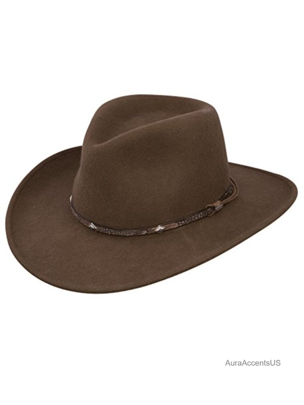 Crushable Wool Cowboy Hat Water-Repellent Outdoor Travel